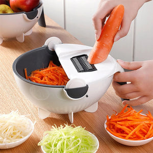 Vegetable Slicer With Drain Basket