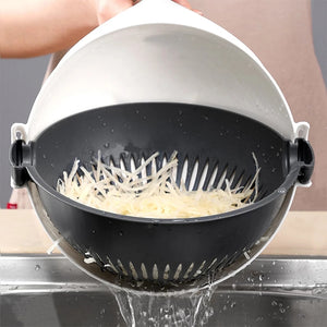 Vegetable Slicer With Drain Basket