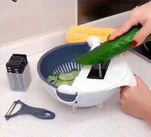 Load image into Gallery viewer, Vegetable Slicer With Drain Basket